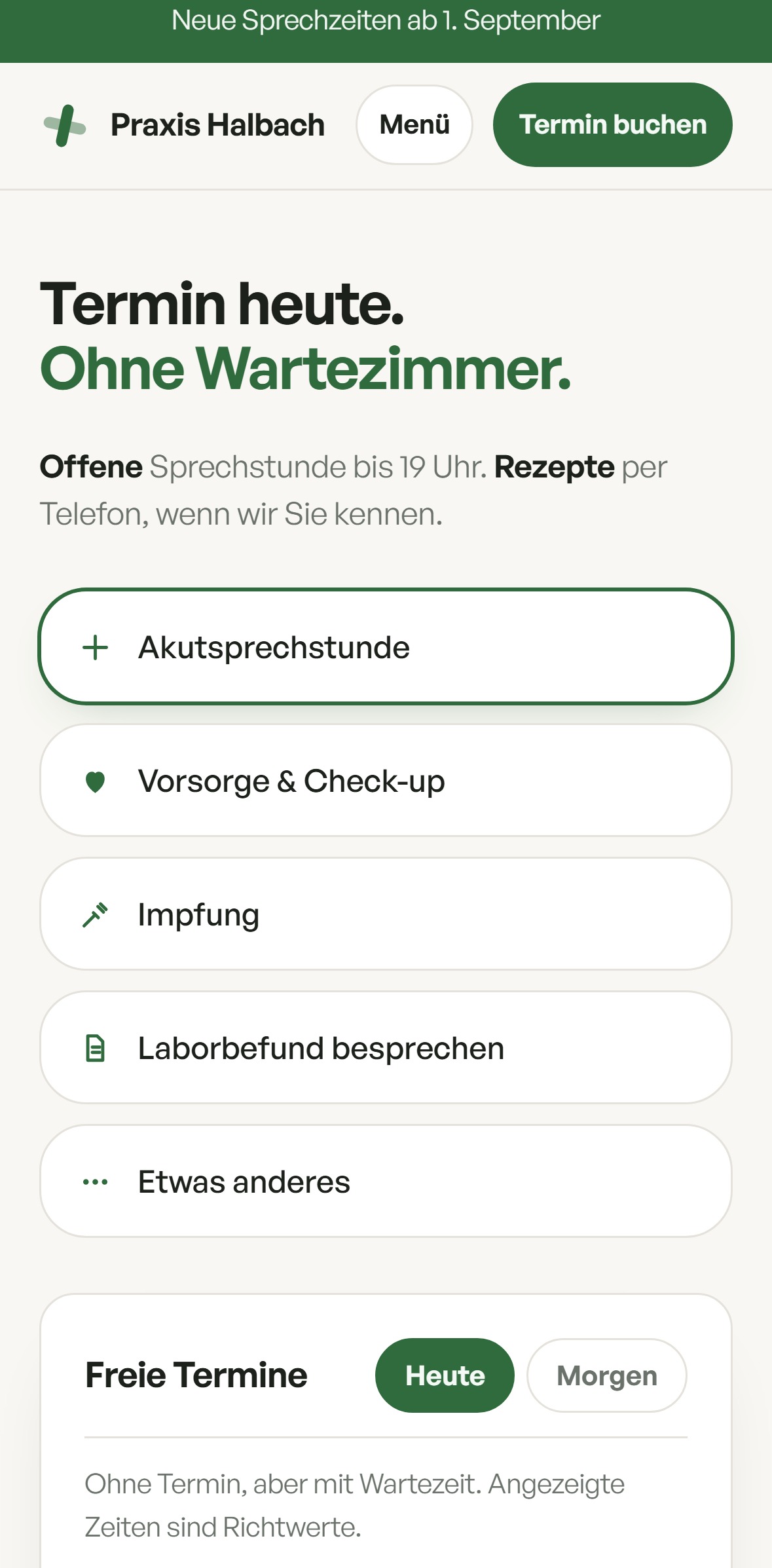 Praxis Halbach, Handy